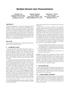 Latent Dirichlet allocation / Topic model / Dirichlet distribution / Collaborative filtering / Statistical natural language processing / Statistics / Information science