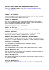 Investment / London Stock Exchange / Xavier Rolet / Stock market / Markets in Financial Instruments Directive / Financial system / Economy of London / Financial markets / Financial economics