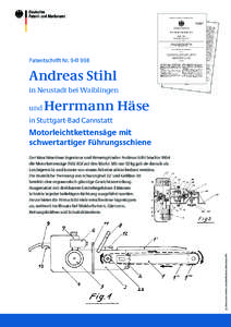 Patentschrift Nr[removed]Andreas Stihl in Neustadt bei Waiblingen und