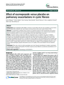 Pyridines / Sulfoxides / AstraZeneca / Benzimidazoles / Gastroesophageal reflux disease / Esomeprazole / Esophageal pH monitoring / Cystic fibrosis / Heartburn / Medicine / Health / Proton pump inhibitors