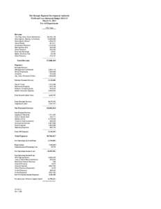 The Olympic Regional Development Authority Profit and Loss Statement Budget[removed]March 31, 2013 For All Departments YTD Total