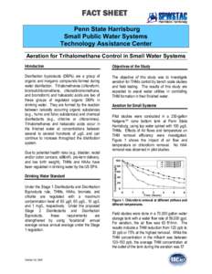 FACT SHEET Penn State Harrisburg Small Public Water Systems Technology Assistance Center Aeration for Trihalomethane Control in Small Water Systems Introduction