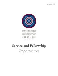 Microsoft Word - Service and Fellowship Opportunities April 2013.docx