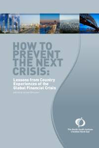 The North-South Institute / Financial crisis / Think tank