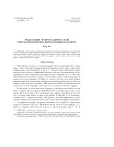 MATEMATIQKI VESNIK  UDK[removed]originalni nauqni rad research paper