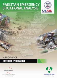 Rani Bagh, Hyderabad  “Disaster risk reduction has been a part of USAID’s work for decades. ……..we strive to do so in ways that better assess the threat of hazards, reduce losses, and ultimately protect and sav