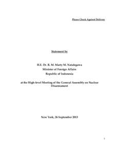 International security / Nuclear proliferation / Nuclear weapons convention / Comprehensive Nuclear-Test-Ban Treaty / Disarmament / Nuclear disarmament / Weapon of mass destruction / NPT Review Conference / Nuclear Non-Proliferation Treaty / International relations / Arms control / Nuclear weapons