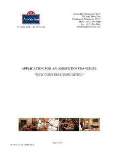 Hotel chains / AmericInn / Employment / Recruitment / Background check / Credit history