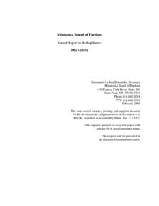 Minnesota Board of Pardons