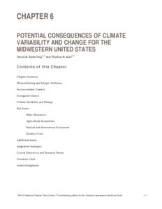 Midwest region  (Chapter 6) from the Foundation document of Climate Change Impacts on the United States: The Potential Consequences of Climate Variability and Change