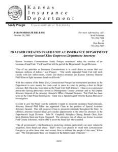 FOR IMMEDIATE RELEASE October 30, 2003 For more information, call: Scott Holeman[removed]