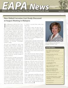 EAPA News 1 EAPA News	  NACE International News for the East Asia and Pacific Area