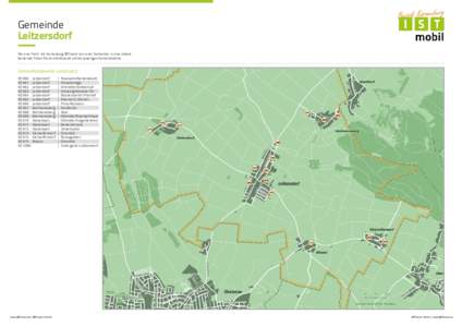 Gemeinde Leitzersdorf Für eine Fahrt mit Korneuburg ISTmobil von einer Gemeinde in eine andere Gemeinde finden Sie den Haltepunkt auf der jeweiligen Gemeindekarte.  Sammelhaltepunkte Leitzersdorf