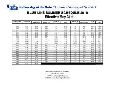 Blue Line Shuttle Service SummerExcel)