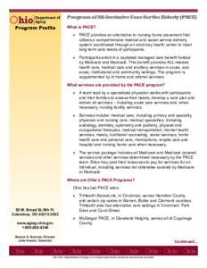 Federal assistance in the United States / Healthcare reform in the United States / Presidency of Lyndon B. Johnson / Nursing / Program of All-Inclusive Care for the Elderly / Medicaid / Nursing home / Medicare / TriHealth / Medicine / Health / Geriatrics