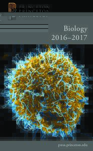 Biology 2016–2017 press.princeton.edu  1