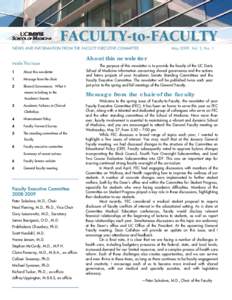 Microsoft Word - Faculty2FacultyNewsletter-May09-Draft