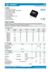 ®  M78A Switching Regulator 0.5A, SIP Package  FEATURES