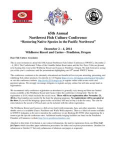 Microsoft Word - 65th Annual Northwest Fish Culture Conference Invitation.docx