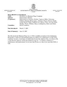 Macroeconomics / Minimum wage law / Wage / Lansing /  Michigan / Human resource management / Lipsey / Employment / Employment compensation / Geography of Michigan / Minimum wage