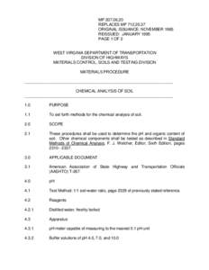 MP[removed]REPLACES MP[removed]ORIGINAL ISSUANCE: NOVEMBER 1985 REISSUED: JANUARY 1995 PAGE 1 OF 2