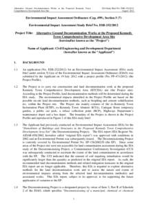 Evaluation / Environmental design / Environmental impact assessment / Sustainable development / Prediction / Economic impact analysis / Environment / Impact assessment / Environmental law