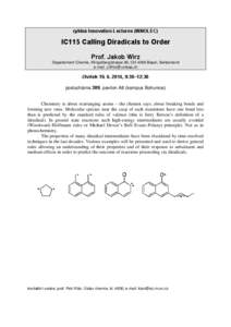 organic chemistry / Radical / Non-Kekulé molecule / Woodward–Hoffmann rules / Chemistry / Free radicals / Diradical