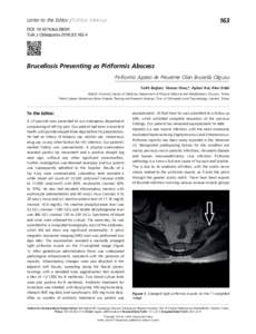 163  Letter to the Editor / Editöre Mektup DOI: todTurk J Osteoporos 2016;22:163-4