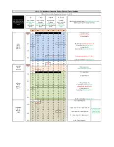 [removed]Academic Calendar: Sprint (Parts of Term) Classes Office of the University Registrar (rev. January 14, 2013) Q No sprint classes start M-F of the first