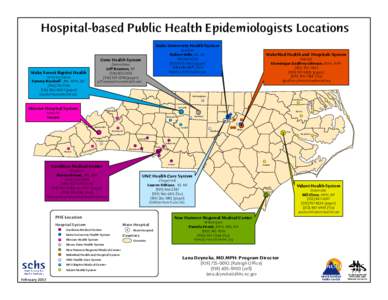 Hospital-based Public Health Epidemiologists Locations Duke University Health System Durham Robert Wills, RN, BA[removed][removed]pager)