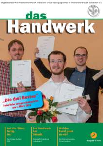 Mitgliederzeitschrift der Kreishandwerkerschaft Südsachsen und des Versorgungswerkes der Kreishandwerkerschaft Südsachsen e. V.  n“ e t s