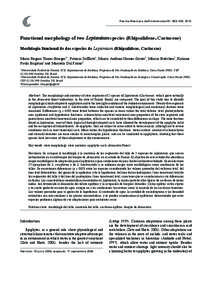 Revista Mexicana de Biodiversidad 81: [removed], 2010  Functional morphology of two Lepismium species (Rhipsalideae, Cactaceae)