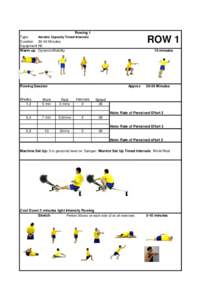 Rowing 1 Type Aerobic Capacity Timed Intervals Duration[removed]Minutes Equipment Nil Warm up Dynamic/Mobility