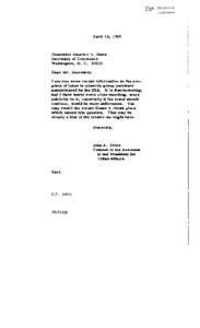 Letter to Maurice H. Stans, Sec. of Commerce re Small Business Administration and the Number of Loans to Minority Groups[removed]