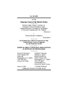 Judicial independence / Supreme Court of the United States / United States federal judge / United States Constitution / Amicus curiae / Law / Government / United States v. Hatter