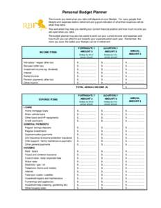 Personal Budget Planner.XLS