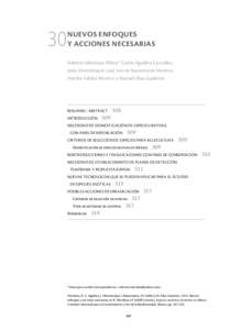 30  NUEVOS ENFOQUES Y ACCIONES NECESARIAS Roberto Mendoza Alfaro,* Carlos Aguilera González, Jesús Montemayor Leal, Ivonne Bustamante Moreno,