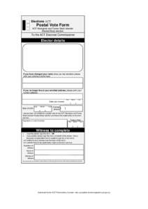 Electoral roll / Postal voting / Accountability / Electoral Commission / Elections / Politics / Government