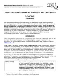 Taxation / Property tax in the United States / Estate tax in the United States / State income tax / Income tax in the United States / Tax deferral / Deferral / Income tax / Taxation in the United States / Nonqualified deferred compensation
