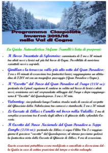 Programma Invernociaspolate in Cogne