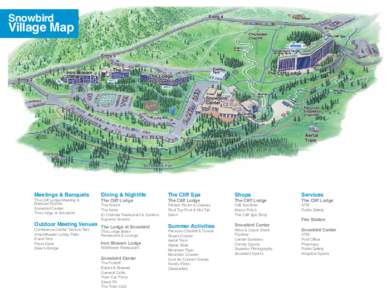 Snowbird  Village Map Alpine Slide