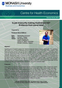     Seminar Series 2014  