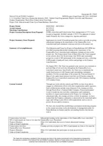 Easygrants ID: 23649 NFWF/Legacy Grant Project ID: U. S. Coral Reef Task Force Partnership InitiativeSubmit Final Programmatic Report (Activities and Outcomes) Grantee Organization: Puerto Rico Con