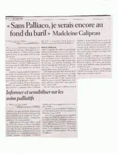 ACTUALIth  « Sans Palliaco, je serais encore au fond du baril » Madeleine Galipeau MATH1EL MATHIEU.STE - MARIE@TRANSCONTINENTALCA