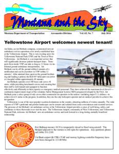 Montana Department of Transportation  Aeronautics Division Vol. 65, No. 7