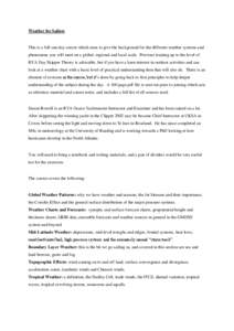 Vortices / Wind / Weather prediction / Storm / Yachtmaster / Intertropical Convergence Zone / Tropical cyclone / Weather / Trough / Meteorology / Atmospheric sciences / Atmospheric dynamics