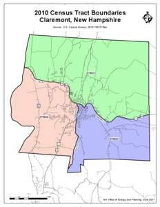 2010 Census Tract Boundaries Claremont, New Hampshire Source: U.S. Census Bureau, 2010 TIGER files Ê