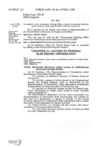 Government / Privacy law / Privacy of telecommunications / United States federal banking legislation / Federal Depository Library Program / National Information Infrastructure Protection Act / Law / Computer law / United States Code