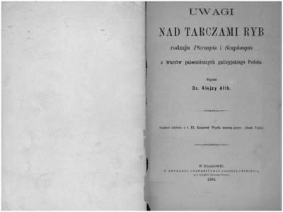 Uwagi nad tarczami ryb rodzaju Pteraspis i Scaphaspis z warstw paleozoicznych galicyjskiego Podola