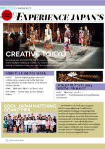 Feature  EXPERIENCE JAPAN’S CREATIVE ROOTS  Events